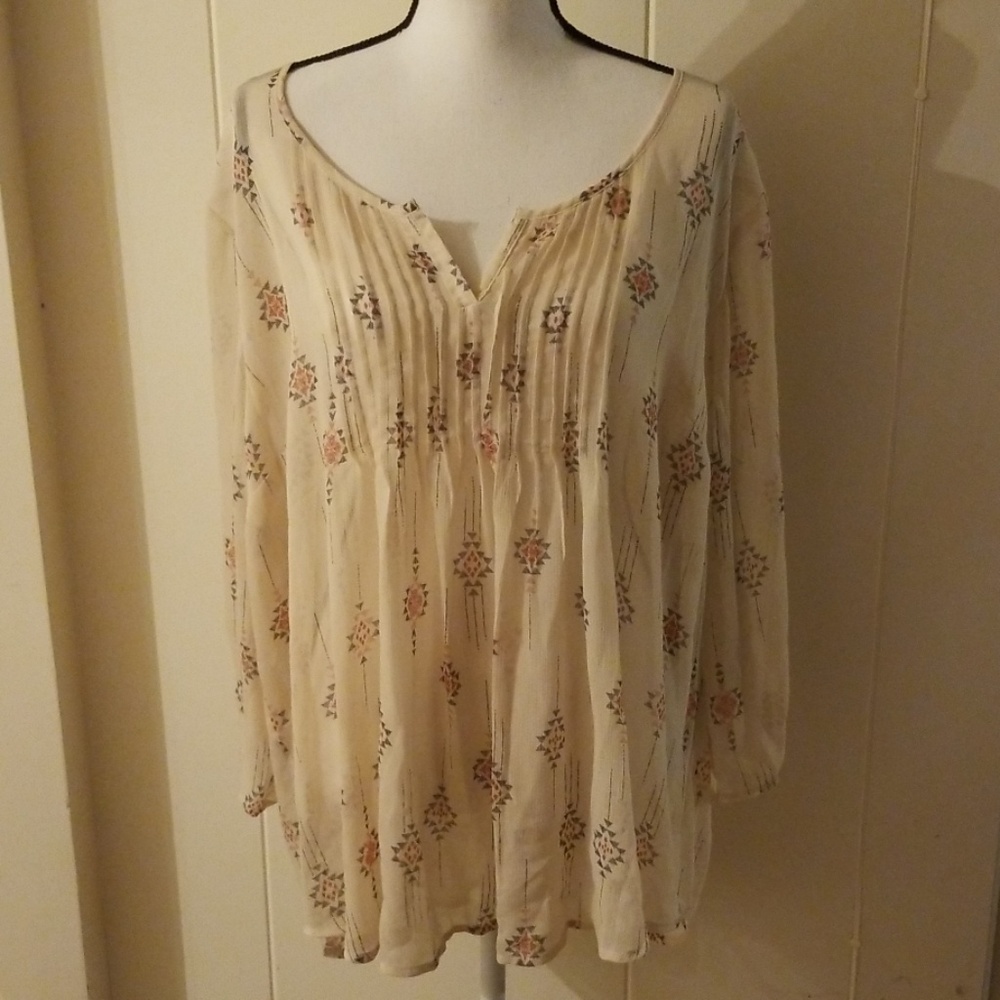 TORRID BOHO CHIFFON TOP